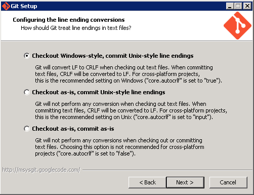 Git Install - Windows Format